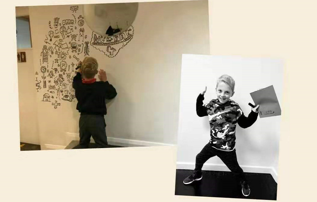 英国9岁男孩酷爱涂鸦，开网站，获工作邀约